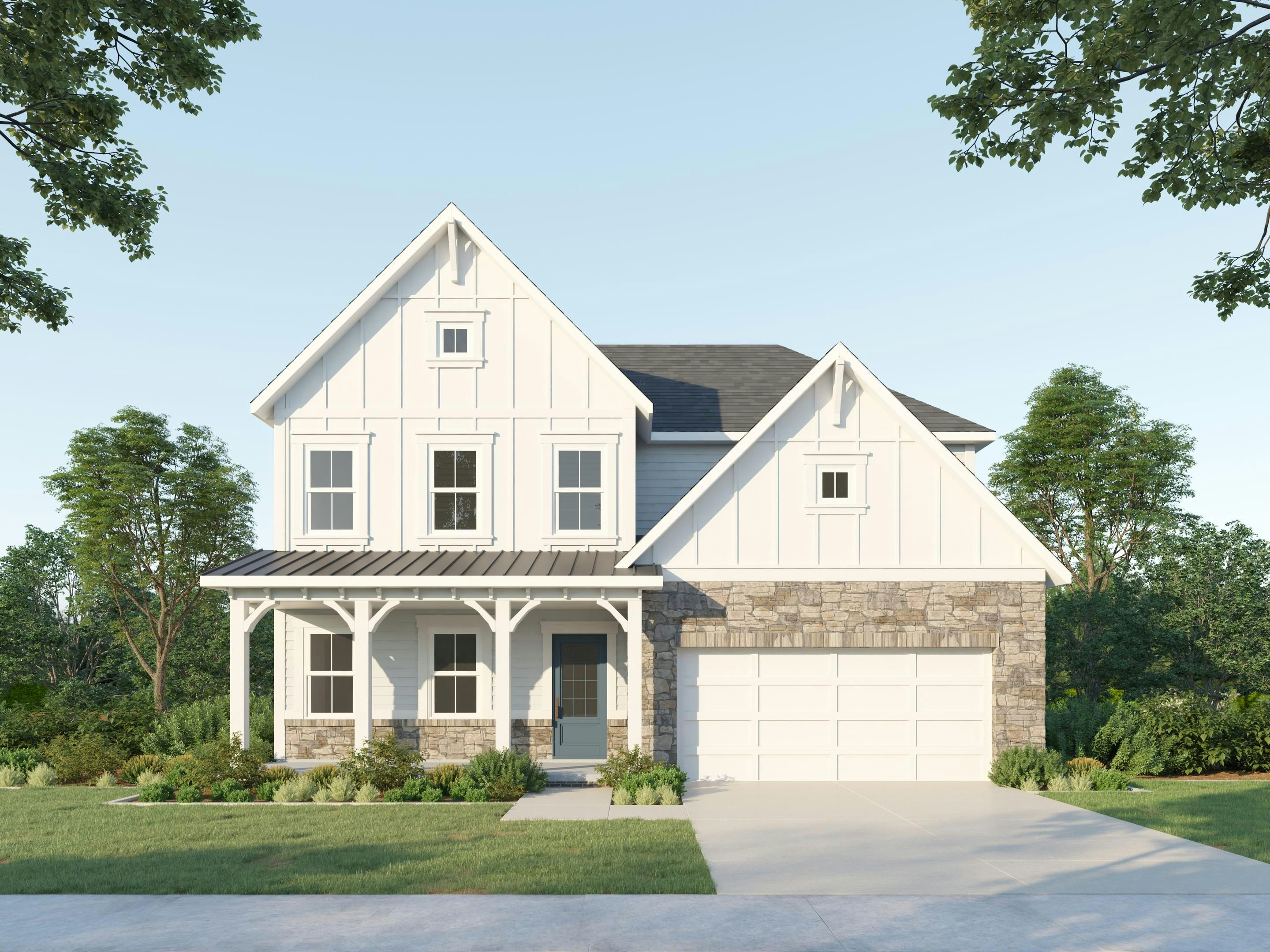 Farmhouse - 2 Car Garage