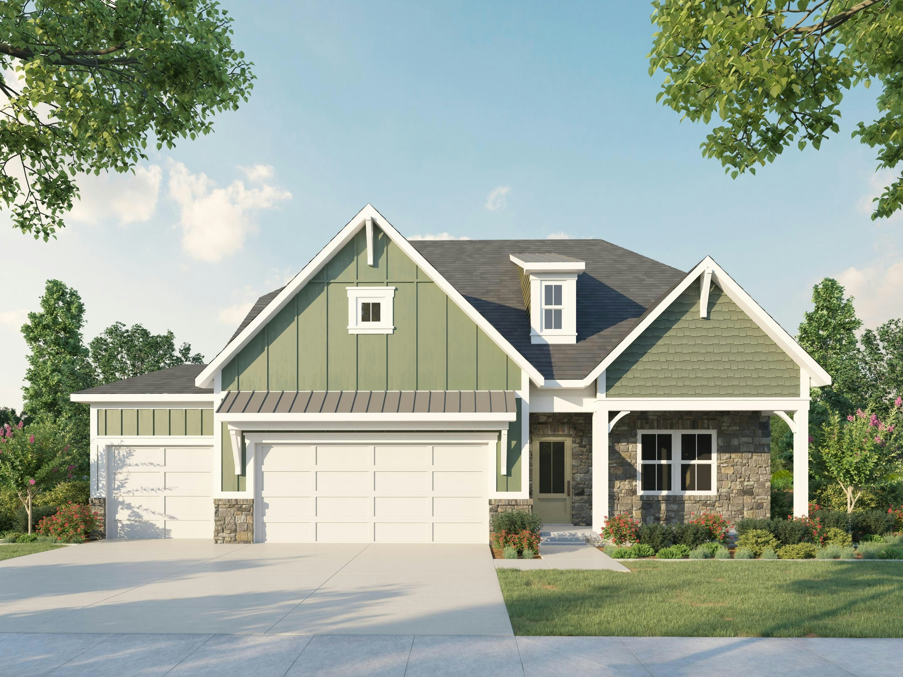 Farmhouse - 3 Car Garage