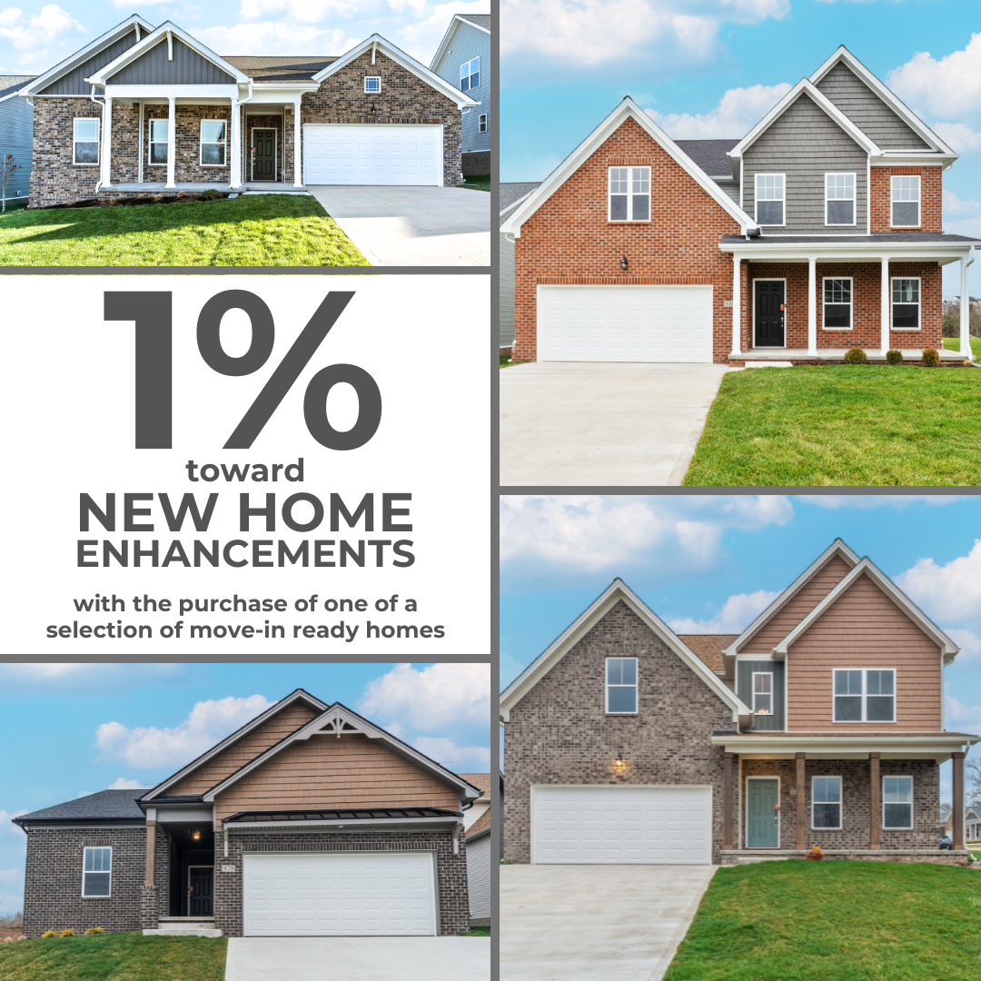 1% Toward New Home Enhancements