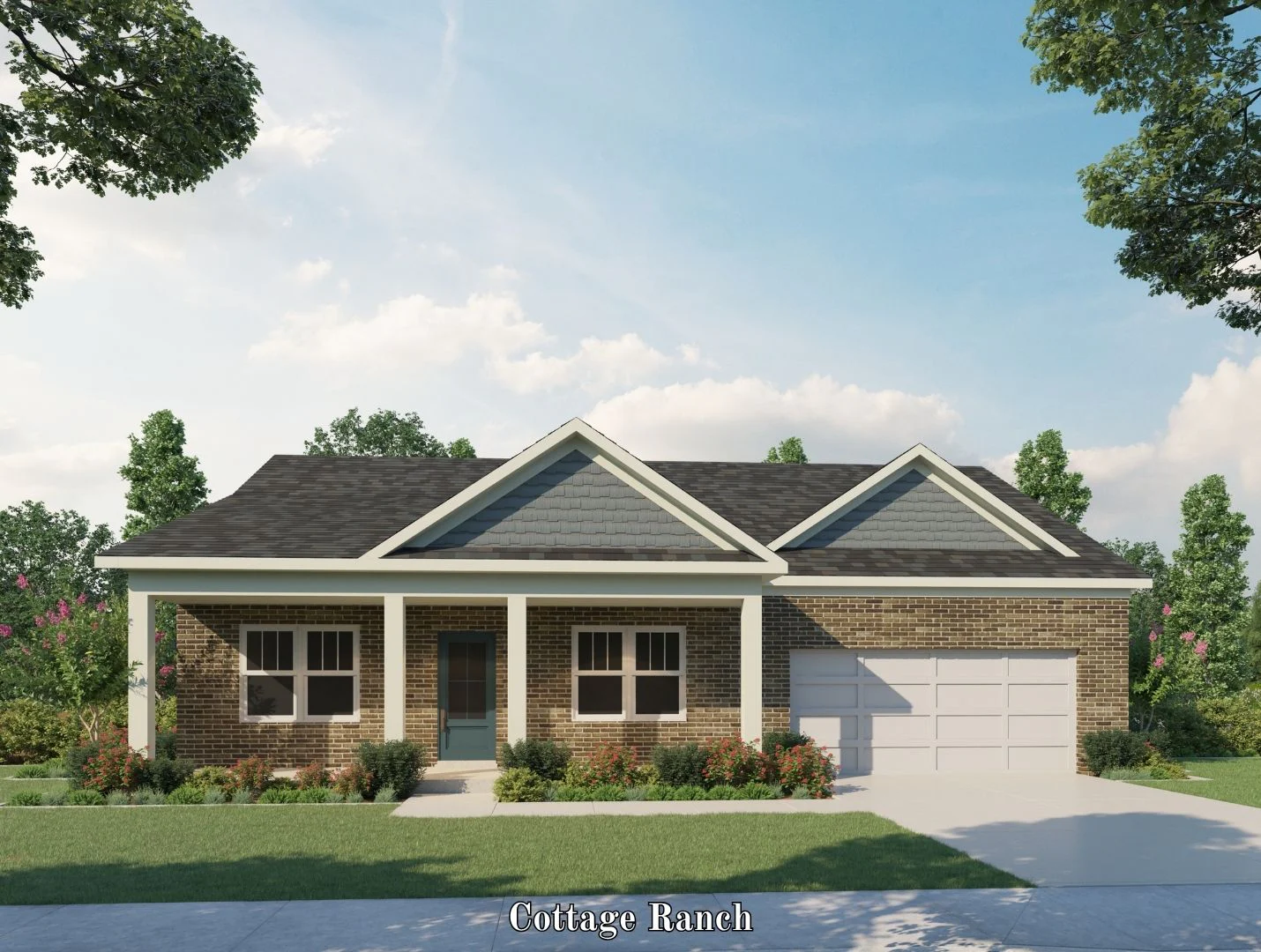 Ranch B - 2 Car Garage