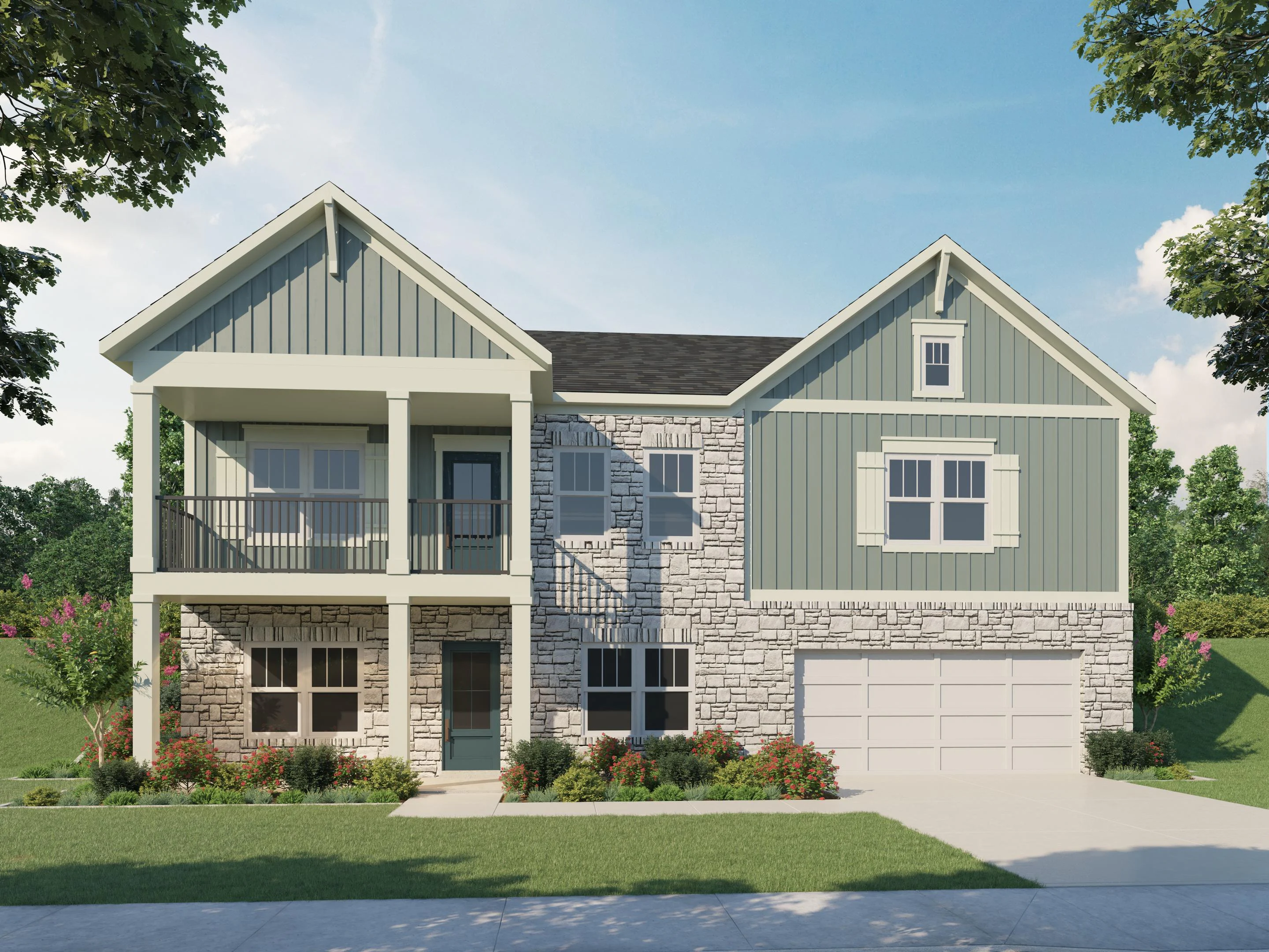 Farmhouse - 2 Car Garage